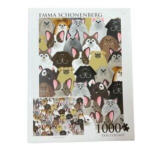 Jigsaw Puzzle Dog Collage 1000 pieces Emma Schonenberg Animal Pet cartoon